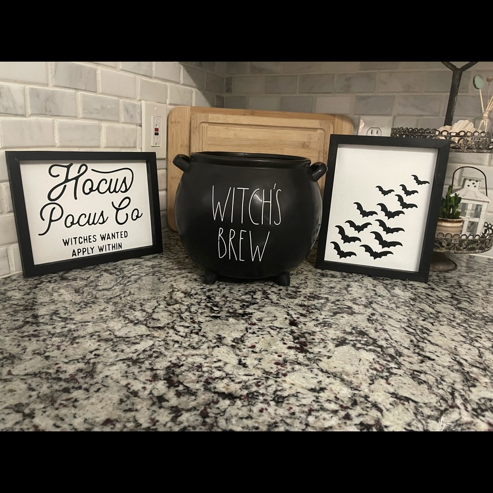 Rae Dunn cauldron Halloween bundle